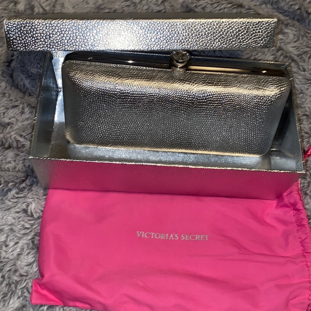 Victoria Secret Silver Glam Clutch